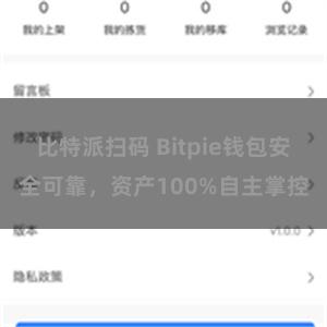 比特派扫码 Bitpie钱包安全可靠，资产100%自主掌控