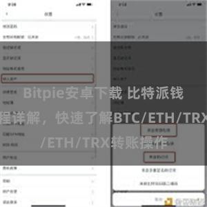 Bitpie安卓下载 比特派钱包转账教程详解，快速了解BTC/ETH/TRX转账操作