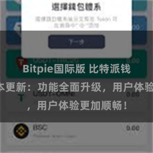 Bitpie国际版 比特派钱包最新版本更新：功能全面升级，用户体验更加顺畅！